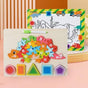 3-In-1 Wooden Stegosaurus Dinosaur Puzzle & Whiteboard