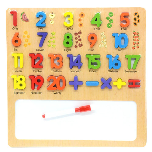 Wooden 1-20 Numerical Learning Educational Board