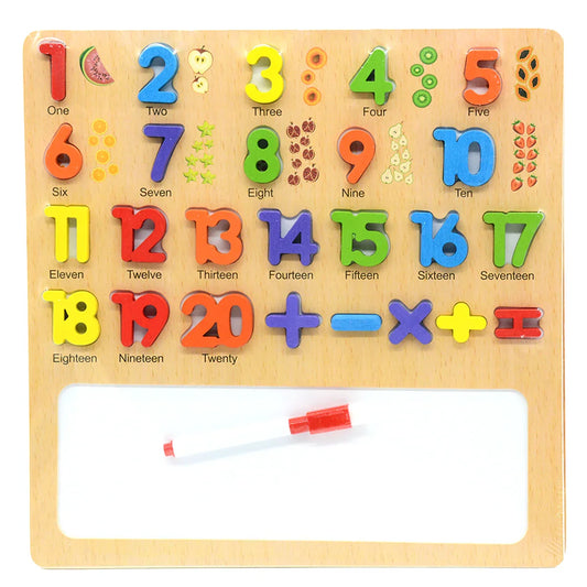 Wooden 1-20 Numerical Learning Educational Board