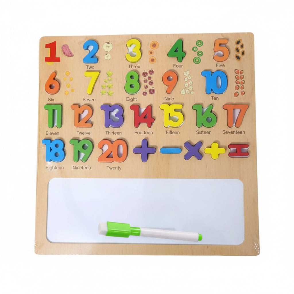 Wooden 1-20 Numerical Learning Educational Board