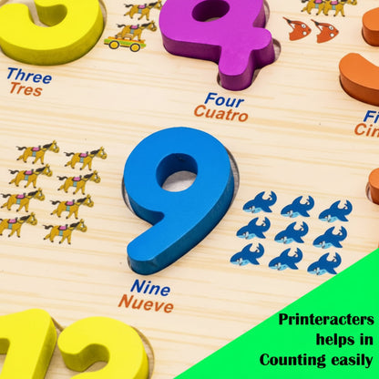 Wooden 1-20 Numerical Learning Educational Board