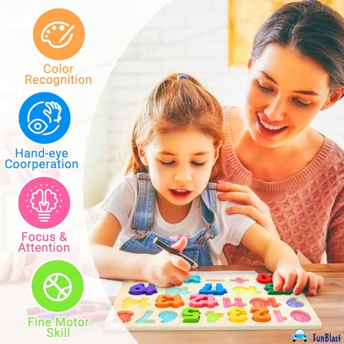 Wooden 1-20 Numerical Learning Educational Board