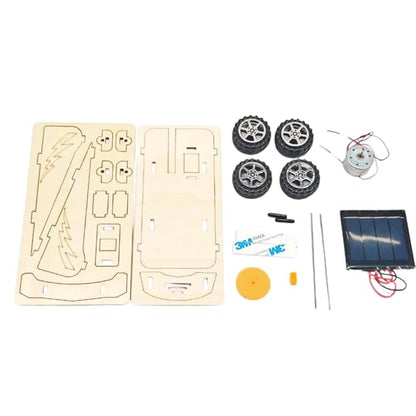 DIY Wooden Solar Powered Car STEM Science Experiment Kit