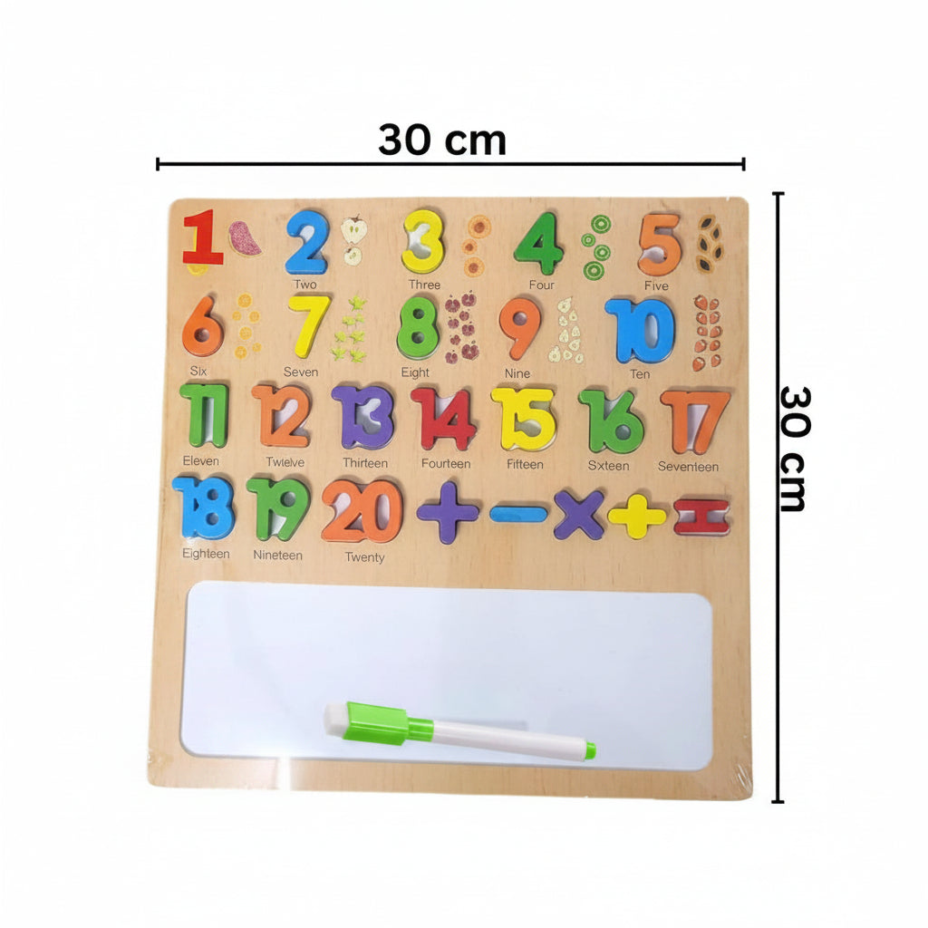 Wooden 1-20 Numerical Learning Educational Board
