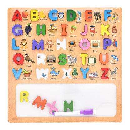 (Set of 2) Wooden Alphabetic & Numerical Learning Educational Board