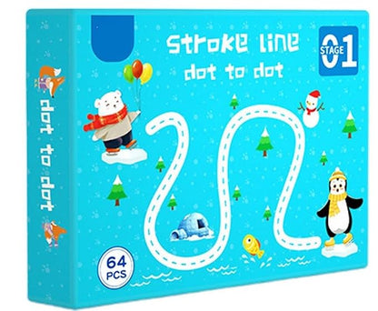 Magic Trace Reusable Dot-to-Dot & Stroke Line Workbook