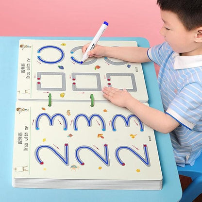 Magic Trace Reusable Dot-to-Dot & Stroke Line Workbook