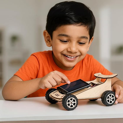 DIY Wooden Solar Powered Car STEM Science Experiment Kit