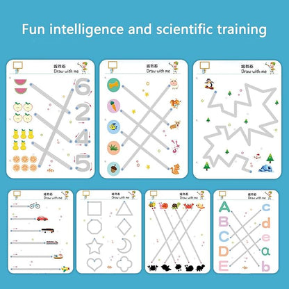Magic Trace Reusable Dot-to-Dot & Stroke Line Workbook