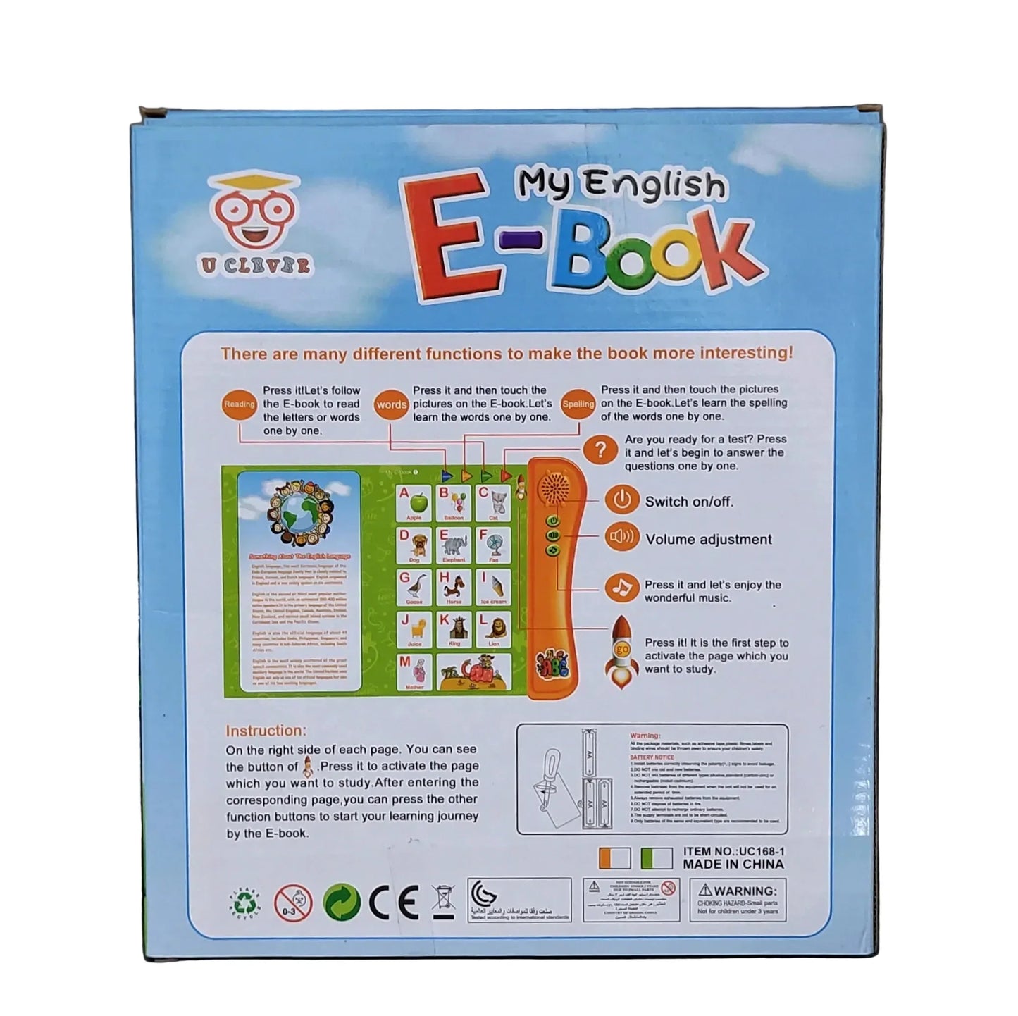 My English E-Book - Interactive Phonics & Vocabulary Learning Toy