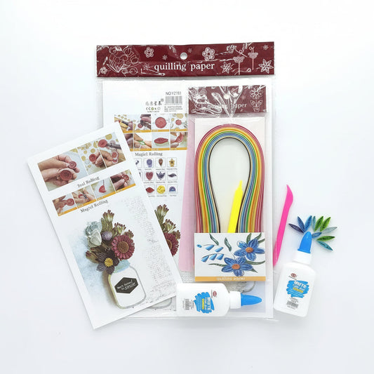 Premium Paper Quilling Handcraft Kit with 100Pcs paper supplies