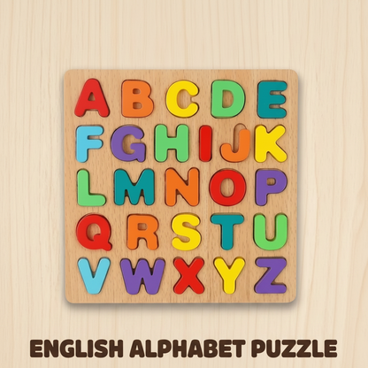 Wooden Early English Learning Puzzle Boards