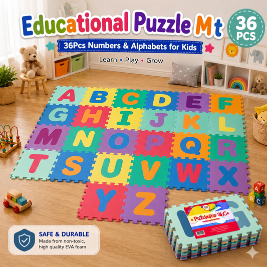 Educational Foam Alphanumeric Matt (36 Pieces)