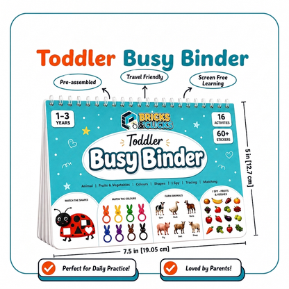 Toddler Busy Binder (16 Activities)
