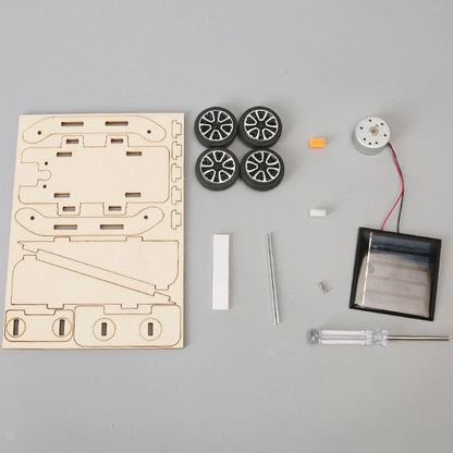 DIY Wooden Solar Powered Car STEM Science Experiment Kit