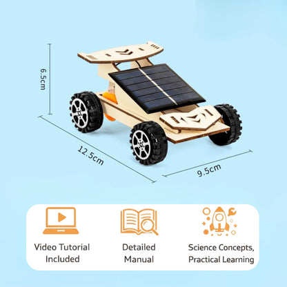 DIY Wooden Solar Powered Car STEM Science Experiment Kit